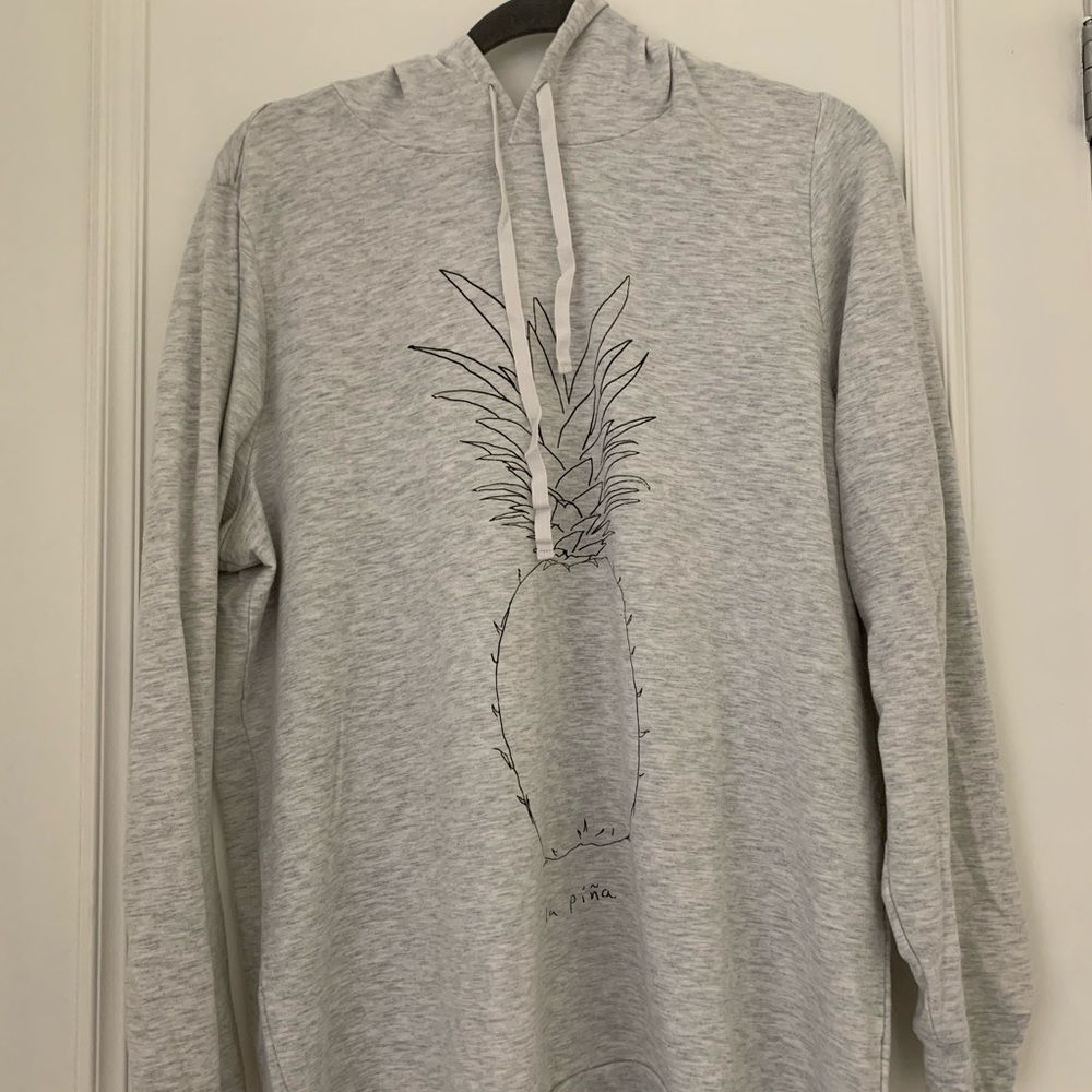 Forever 21 - white and grey mixed - shirt hoodie